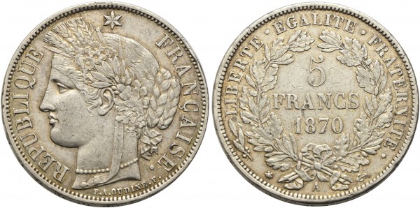Münze-Frankreich-5-Francs-VIA11199