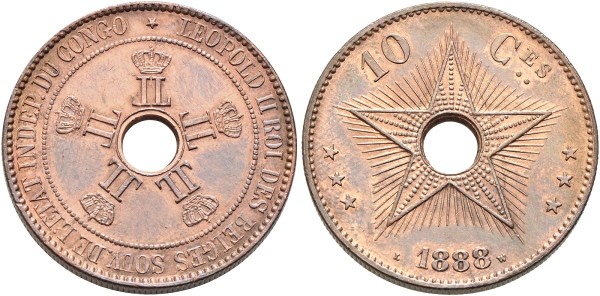 Münze-Afrika-Belgisch-Kongo-10-Centimes-VIA11545