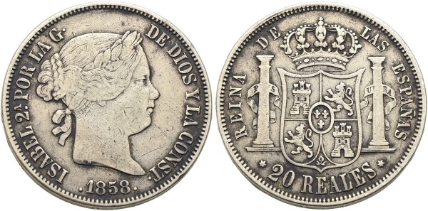Münze-Spanien-20-Reales-Isabella-II-VIA11371
