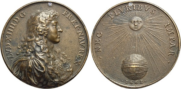 Münze-Frankreich-Ludwig-XIV-Gußmedaille-1663-VIA12286