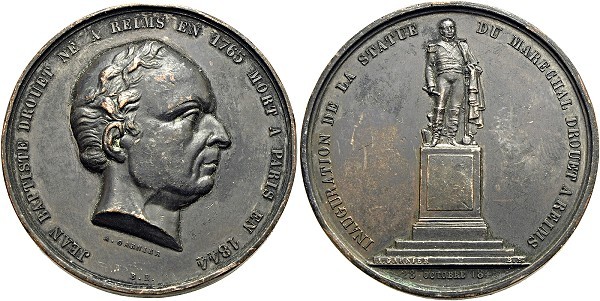 Münze-Frankreich-2-Republik-Medaille-1849-Reims-Denkmal-Jean-Baptiste-Drouet-VIA12452