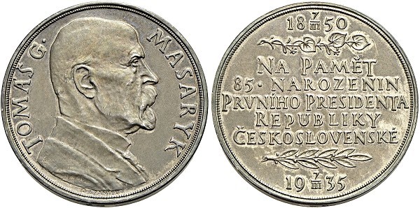 Münze-Tschechien-Republik-Medaille-1935-Kremnitz-Tomas-Masaryk-VIA12416