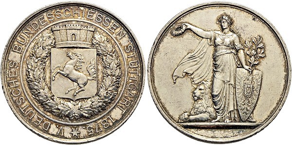 Münze-Deutschland-Stuttgart-Schützenmedaille-Bundesschiessen-1875-VIA12256