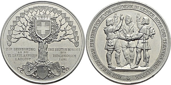 Münze-Schweiz-Eidgenossenschaft-Aluminiummedaille-1891-VIA12320