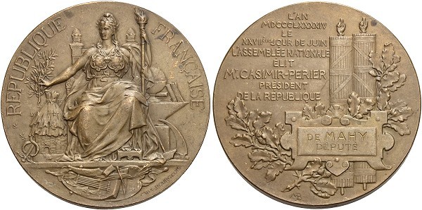 Münze-Frankreich-3-Republik-Medaille-1894-Nationalversammlung-VIA12328