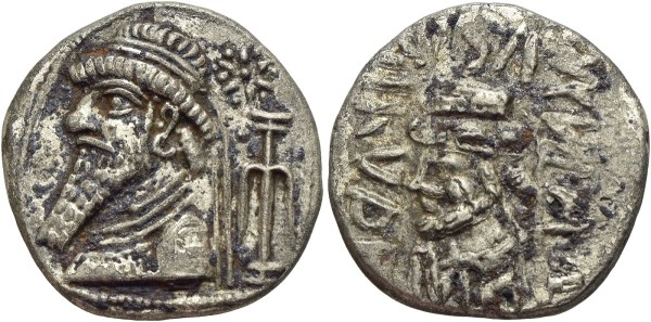 Münze-Antike-Elymais-Arsakiden-Billon-Tetradrachme-VIA11707