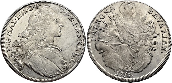 Münze-Deutschland-Bayern-Maximilian-III-Joseph-Madonnentaler-1768-VIA12424