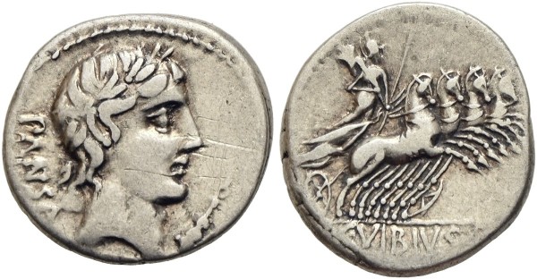 Münze-Römische-Republik-Vibius-Pansa-Denar-90-v-Chr-Rom-VIA12400