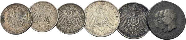 Münze-Deutschland-nach-1871-Preussen-Lots-VIA12055