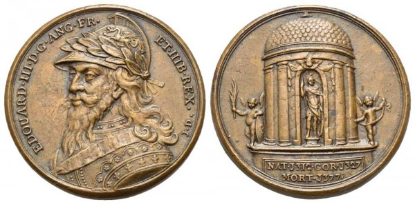 Medaille-Großbritannien-England-Edward-III-Dassier-VIA11313