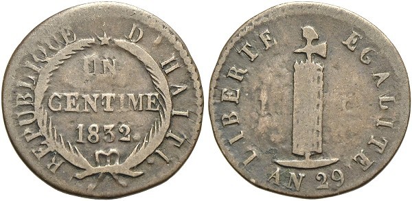 Münze-Haiti-1-Centime-AN29-1832-VIA12275