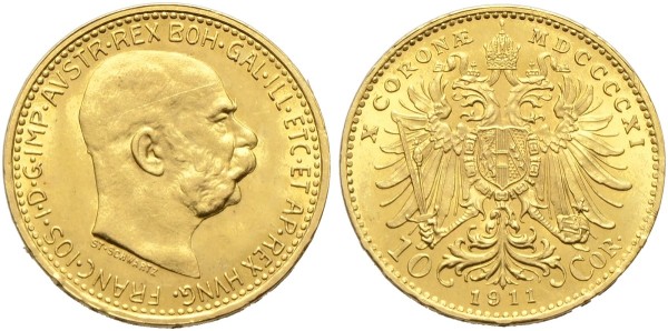 Goldmünze-Österreich-Franz-Joseph-10-Kronen-VIA11402