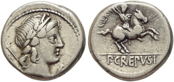 Münze-Römische-Republik-Crepusius-Denar-82-v-Chr-Rom-VIA12403