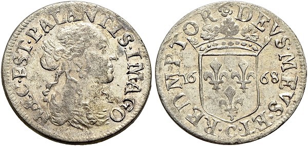 Münze-Italien-Incerti-Luigino-1668-VIA12243