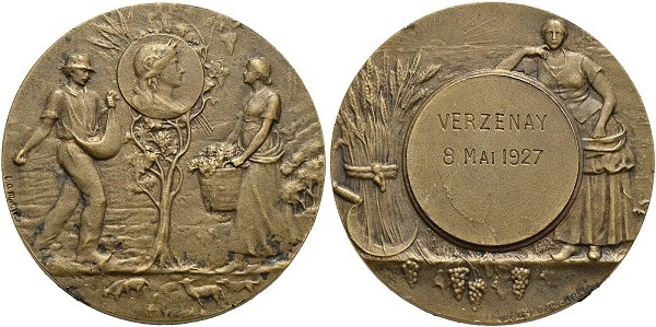 Münze-Frankreich-Marne-Medaille-1927-VIA12445