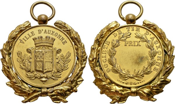 Münze-Frankreich-Auxonne-Medaille-oJ-Societe-de-Tir-VIA11972