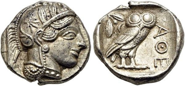 Münze-Griechenland-Attika-Athen-Antike-Tetradrachme-VIA11542