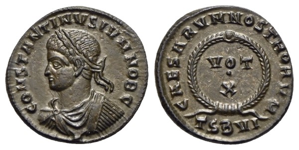 Münze-römische-Kaiserzeit-Constantinus-II-Centenionalis-316-337-Thessalonica-VIA12904